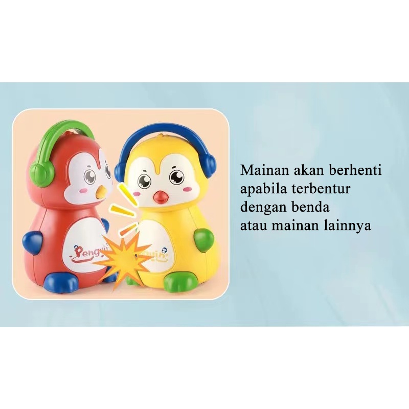 [1KG 23PCS] LBS Mainan Mobil Anak Kecil Penguin Jalan Jalan / Mainan Bayi Penguin Press &amp; Go