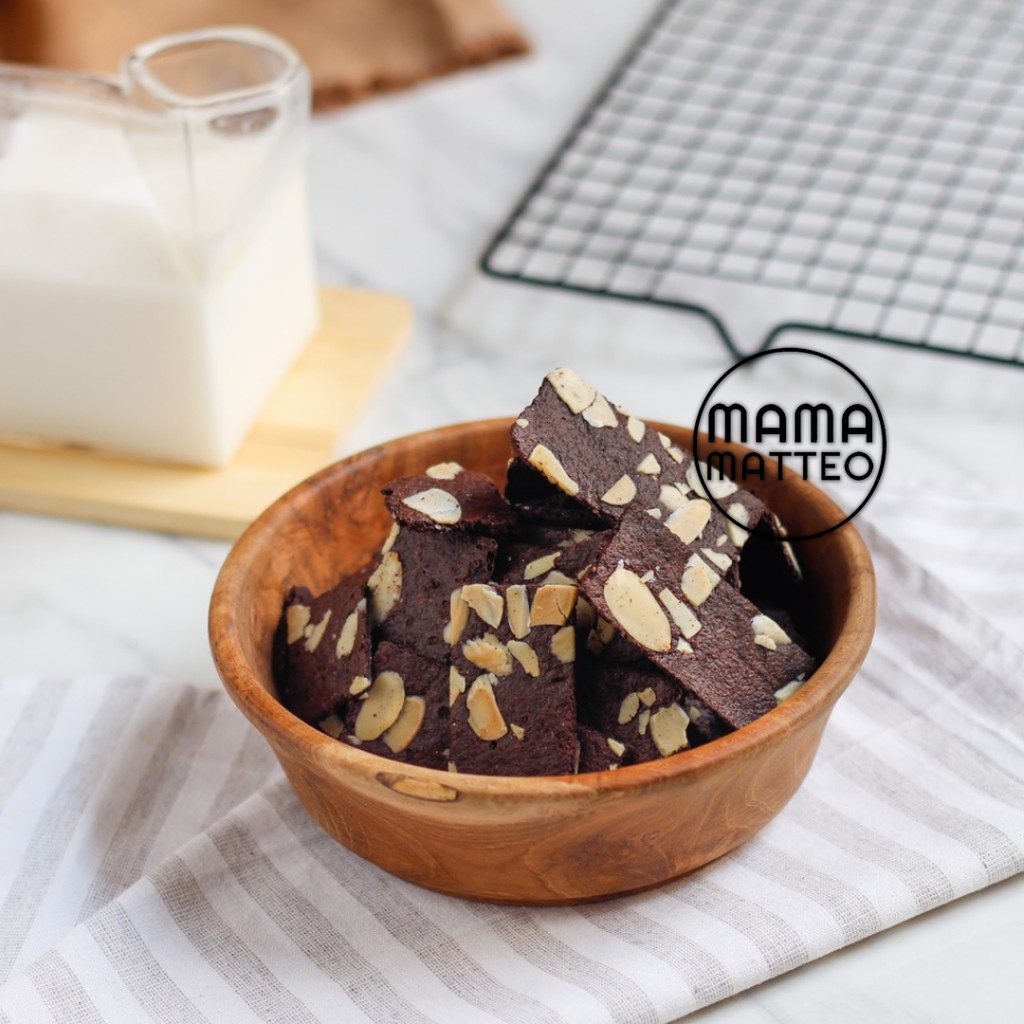 BAREFOOD ALMONA Almond Brownies Original Choco Cheese 50gr / Snack Sehat / Dairy Free / No Preservative / No Coloring / BANDUNG