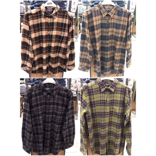 Kemeja Flanel Pria Scotch S-XL