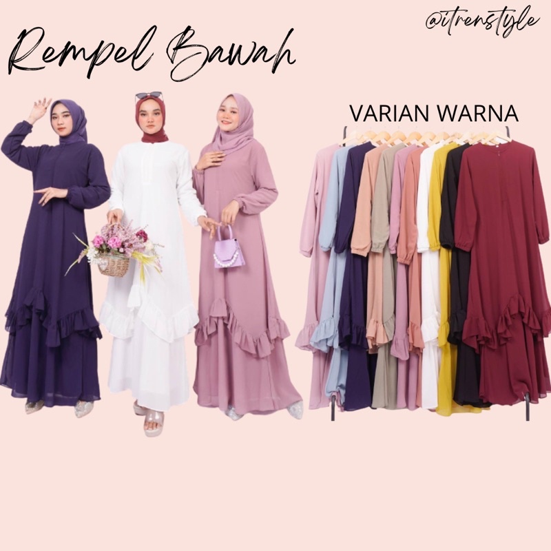 REMPEL WE FLOW BUSUI  GAMIS MALAYSIA / DRESS MELAYU