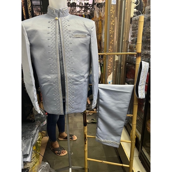 basofi silver/beskap pengantin sunda silver