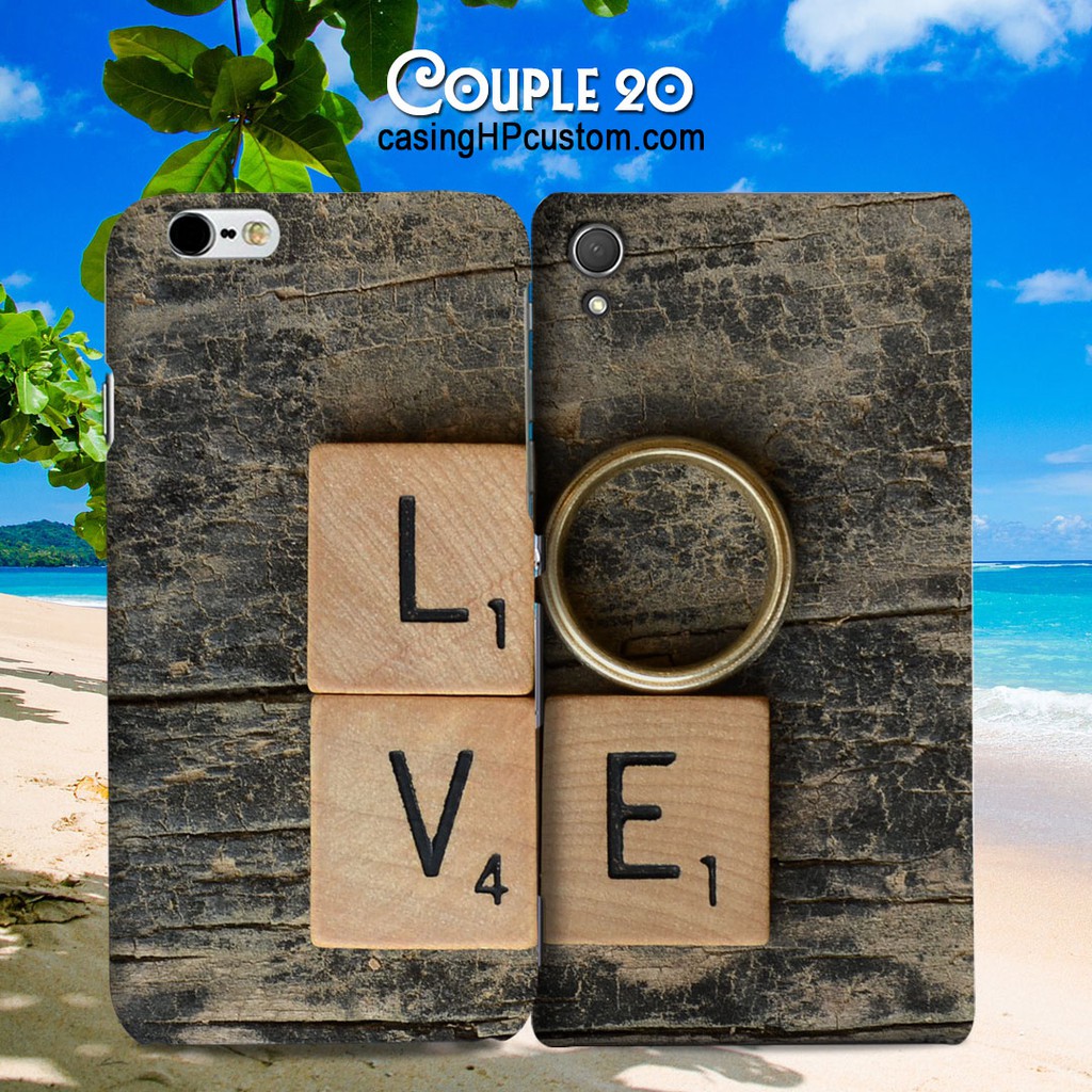 Custom Case Couple Love 20 | Hardcase 2D, Hardcase 3D, dan Softcase
