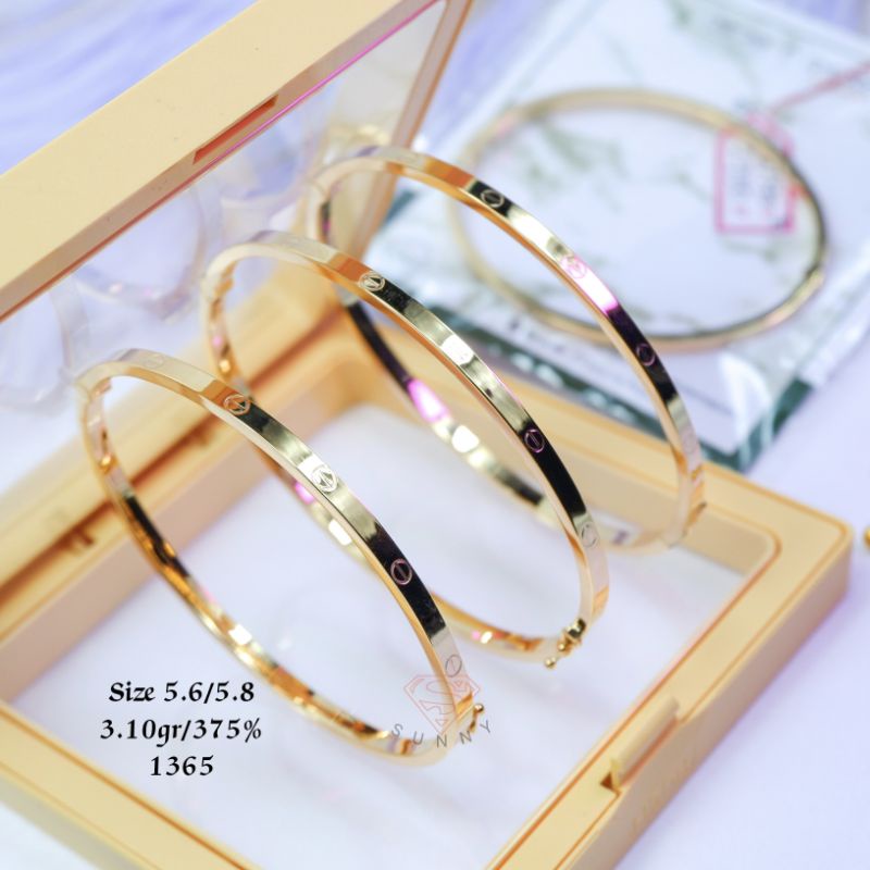 GELANG OVAL POLOS  300%375%GOLD