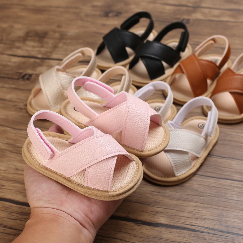 Sandal Bayi Perempuan Umur 0 - 12 Bulan Sepatu Sendal Bayi Sandal Anak Bayi Perempuan Murah Umur 0 - 14 Bulan, umur 1 Tahun AK 12