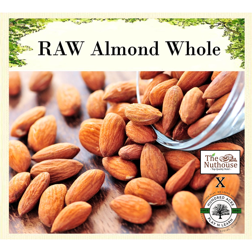 

1kg RAW (Mentah) Almond Whole Premium NPX 27/30