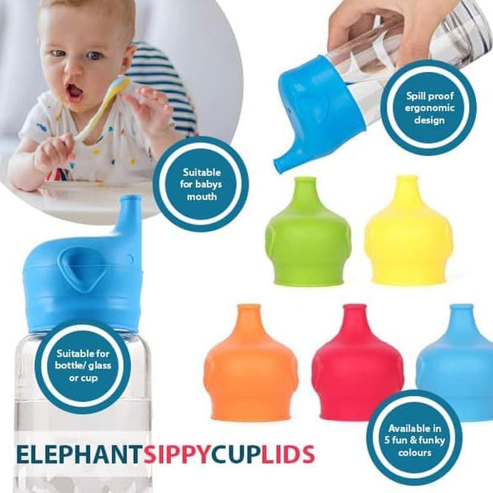 Babyqlo Silicon Elephant Sippy Lid CL9007