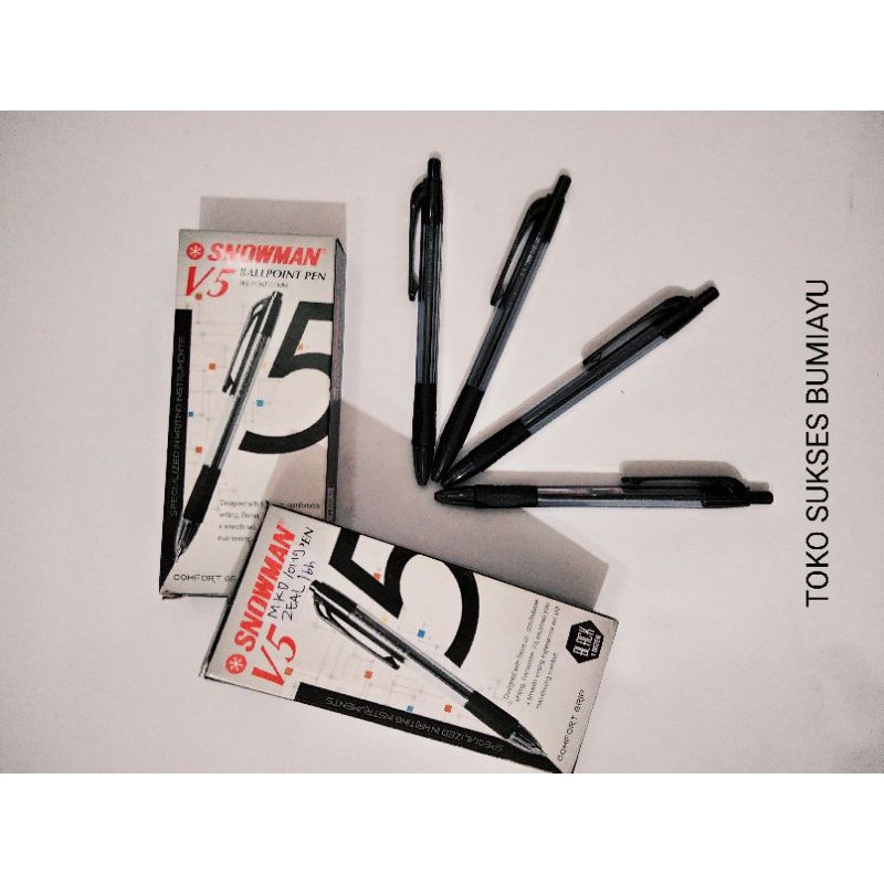 

MURAH Bolpoint / Pulpen Snowman V5 0.7