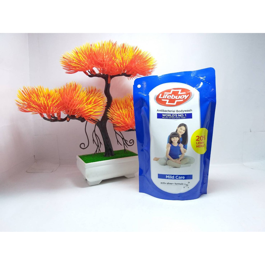 Lifebuoy Sabun Mandi Cair Refil 250ml Antibacterial Body Wash Original Murah