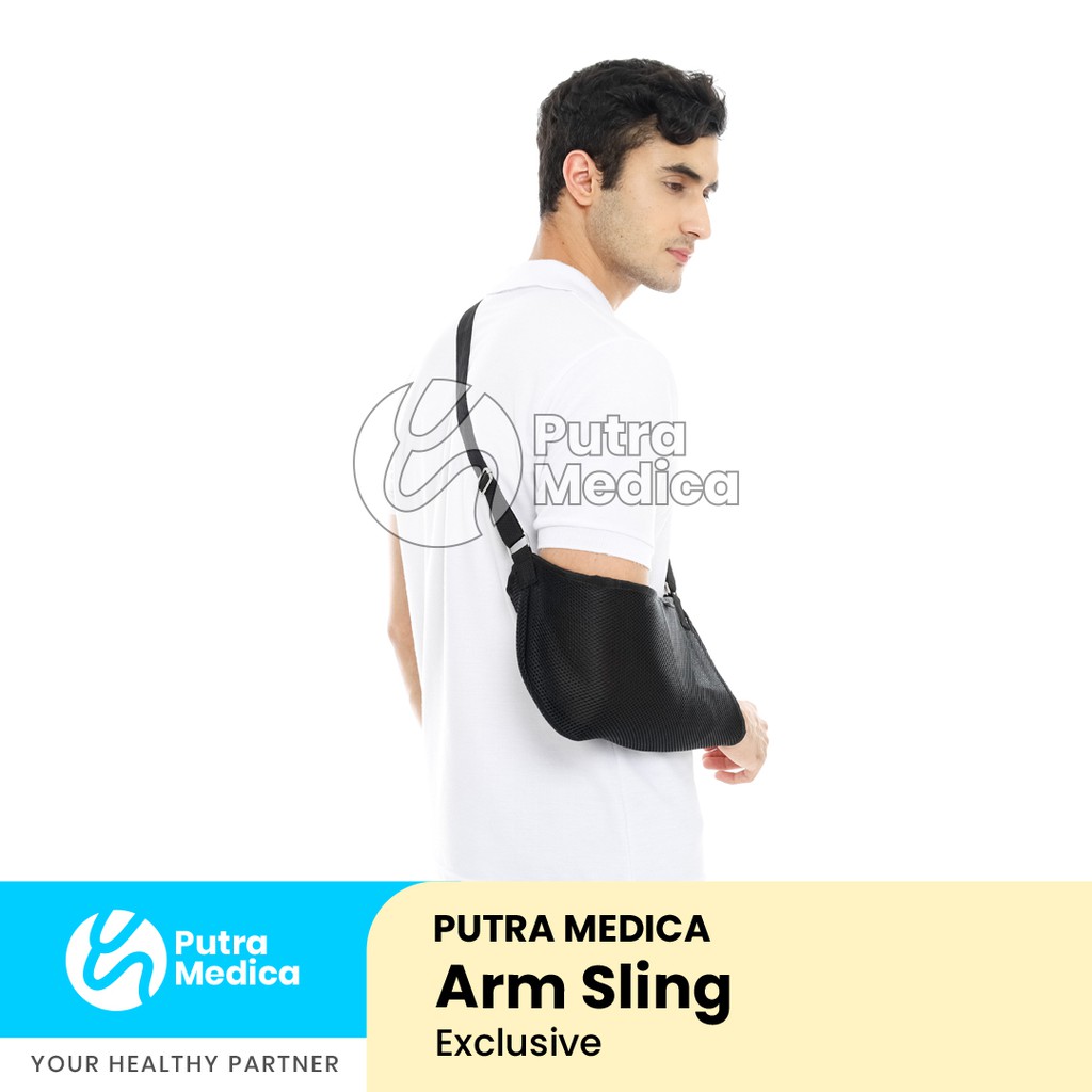 Putra Medica Arm Sling EXCLUSIVE / Penyangga Tangan Cedera / Gendongan Lengan Siku Patah Tulang