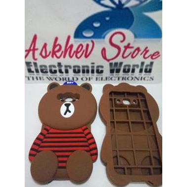 Case 4D Brown Kaos Line Samsung J7 2016 J710 (Karakter/Softcase/Soft/3