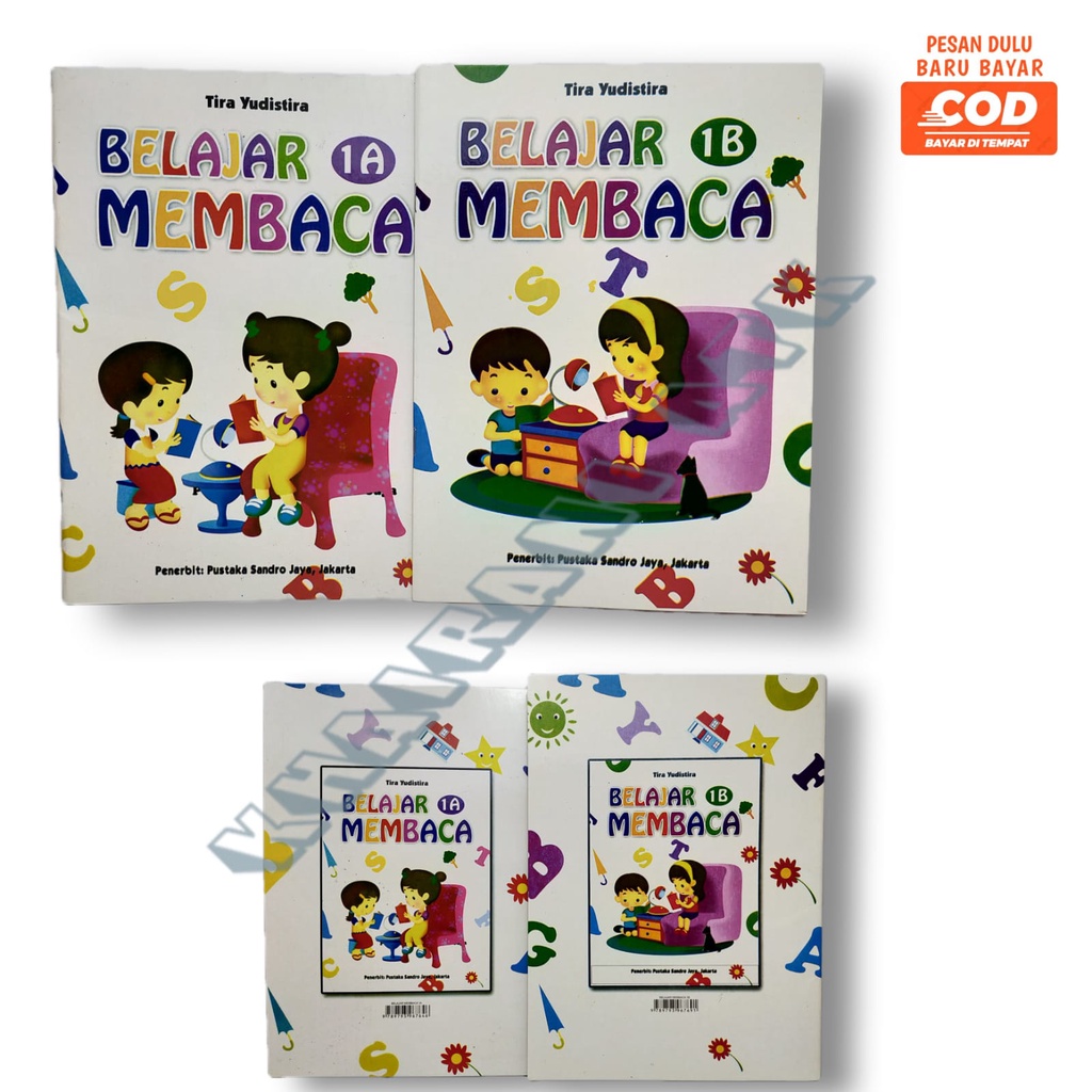 

buku panjang warna belajar membaca 1a+1b