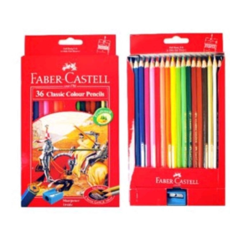 

Pensil Warna / Color Pencil Faber Castell Classic Panjang 36 Warna