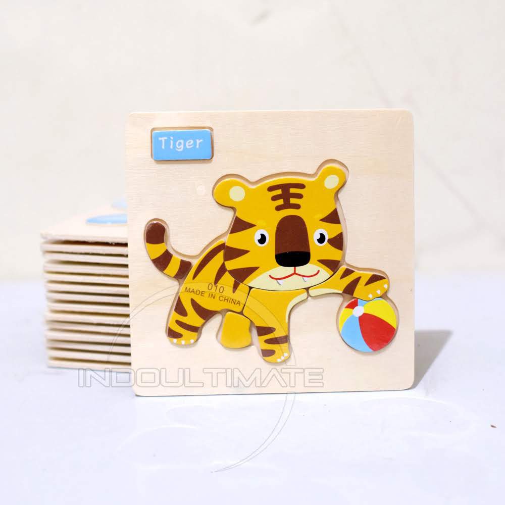 Mainan Puzzle Kayu TO-A12 tebal AMAN Besar & Kecil lucu Mainan Edukasi Edukatif genggam motorik Anak bayi balita Kids toys murah bagus-7