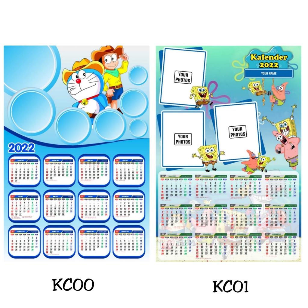 

KALENDER COSTUM FOTO/ KALENDER KARTUN