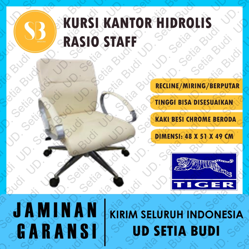 Kursi Kantor Hidrolik Staff Tiger Raiso