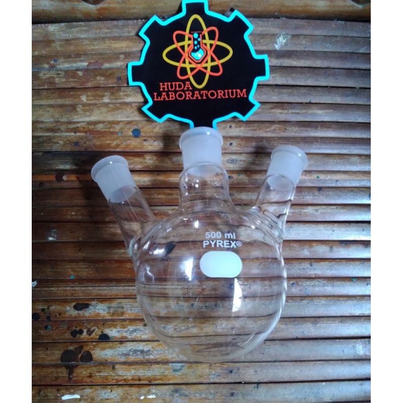 Labu didih leher 3 / Boilling three neck 500 ml PYREX