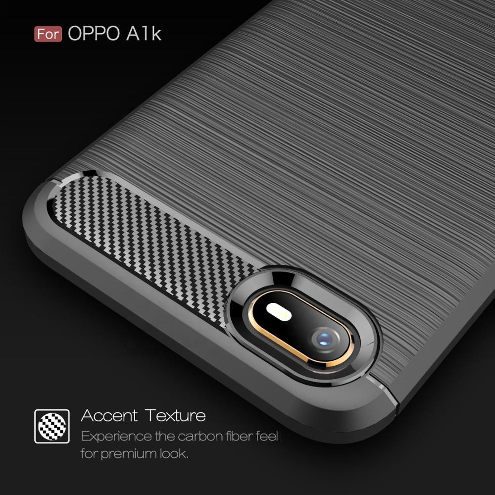 CASE CARBON OPPO A1K casing hp silikon softcase case premium carbon cover