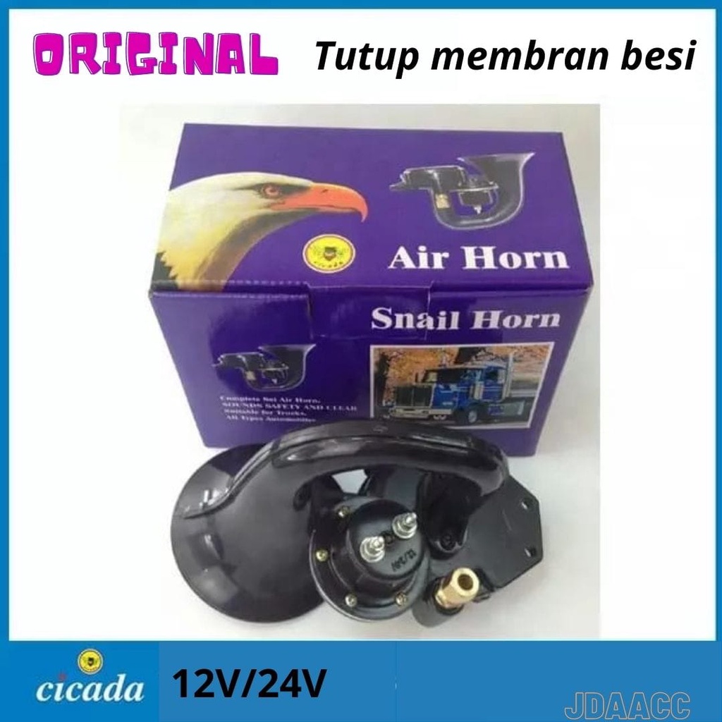 Klakson scania volvo truk oleng cicada tutup membran besi