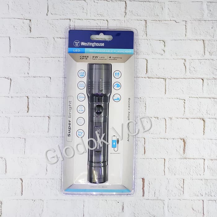 STR-1590 Westinghouse Senter LED WF1507-DB - Rechargeable Flashlight