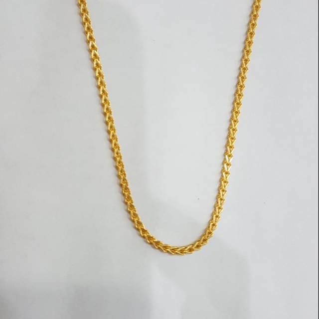Kalung emas asli kadar 700 model v