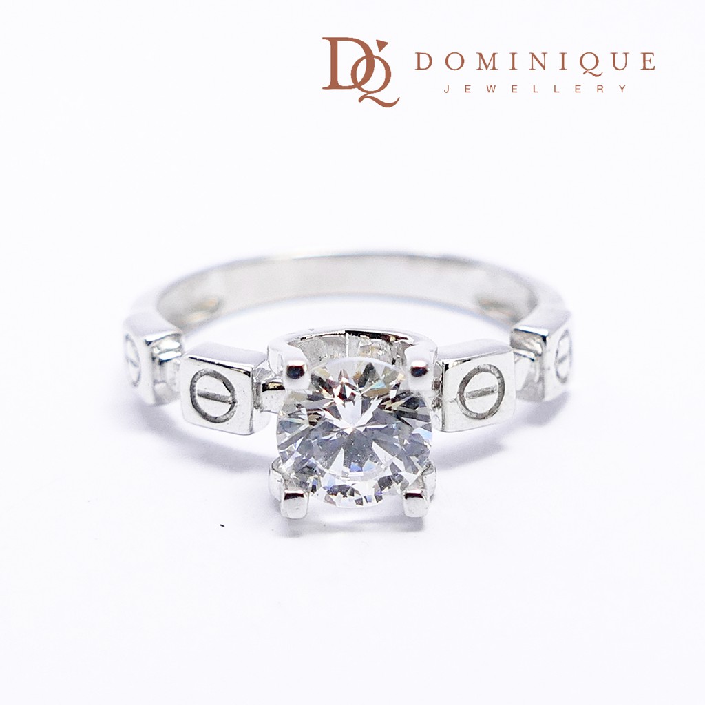 

Dominique Jewellery- Cincin Solitaire 75% SNI DQC 1847