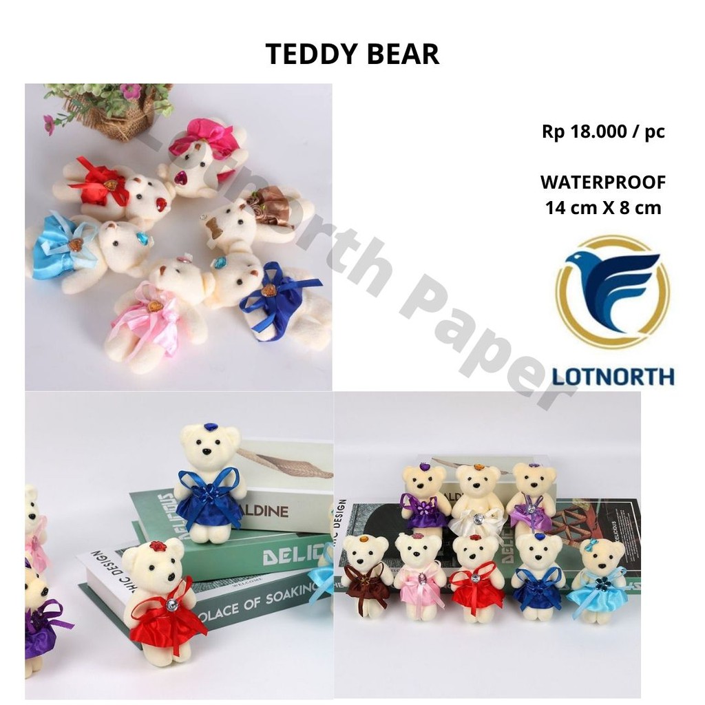 

TEDDY BEAR FOR SMALL BOUQUET | GRADUATION | VALENTINE | HALLOWEEN
