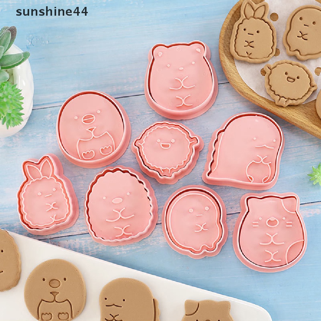 Sunshine 8Pcs / set Cetakan Kue / Biskuit Bentuk Bio Untuk Dekorasi DIY