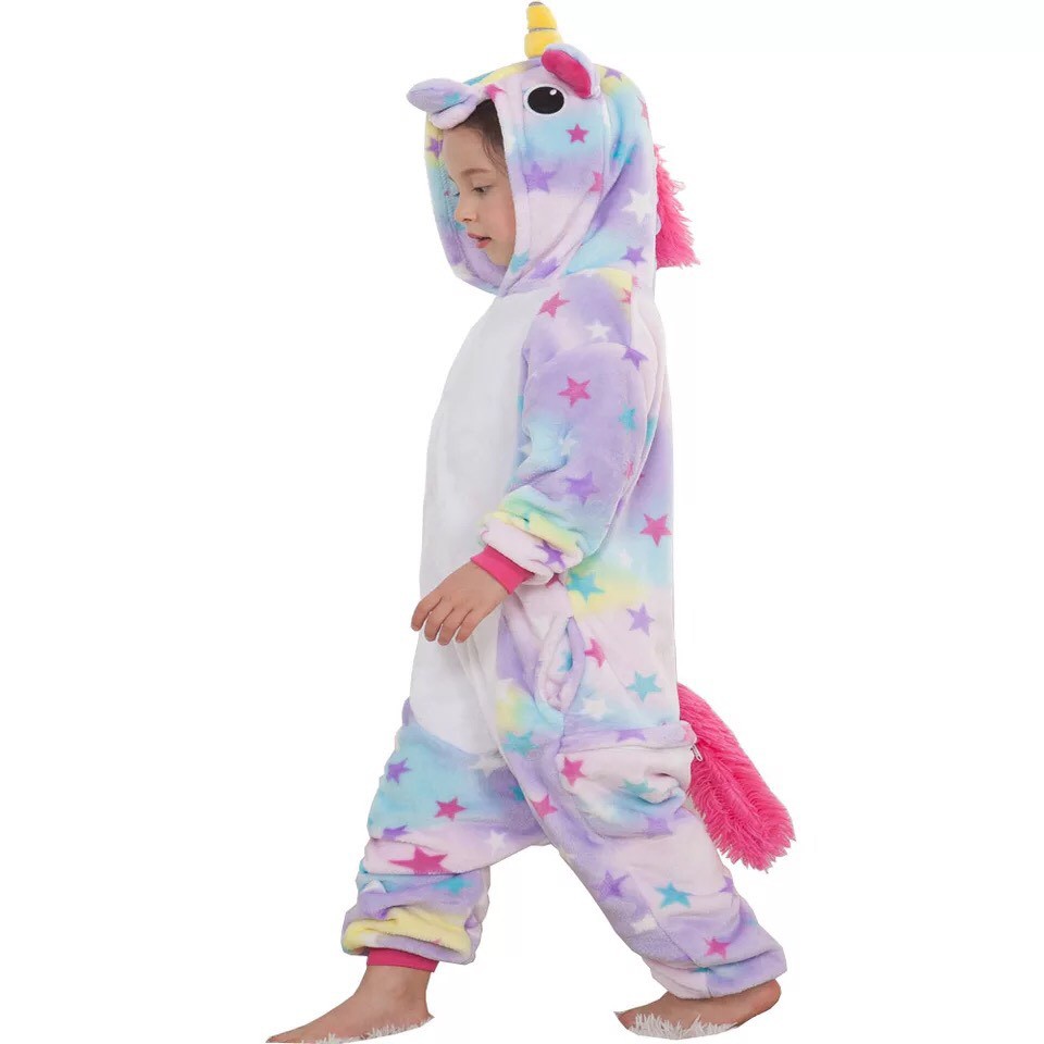 BAJU ONESIE UNICORN GALAXY STARS ANAK KUDA PONY PIYAMA KOSTUM COSPLAY