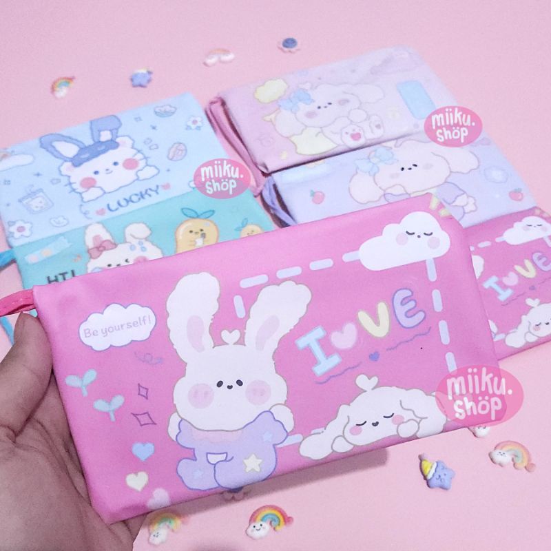 

TEMPAT PENSIL / KOTAK PENSIL KAIN KARAKTER RABBIT BUNNY BEAR