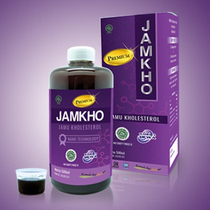 Jamkho 500 ml jamu kolesterol original minuman herbal menurunkan kolesterol