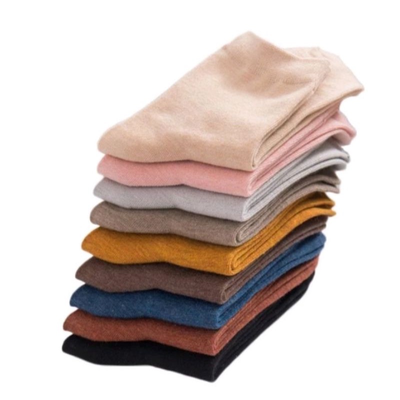 3 pasang kaos kaki LADIES Remaja DEWASA POLOS Random size ukuran 38-42 bisa