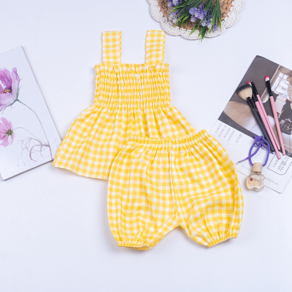 IL - SETELAN ANAK AFINA ANAK PEREMPUAN / SETELAN TARTAN BABYDOLL BALITA