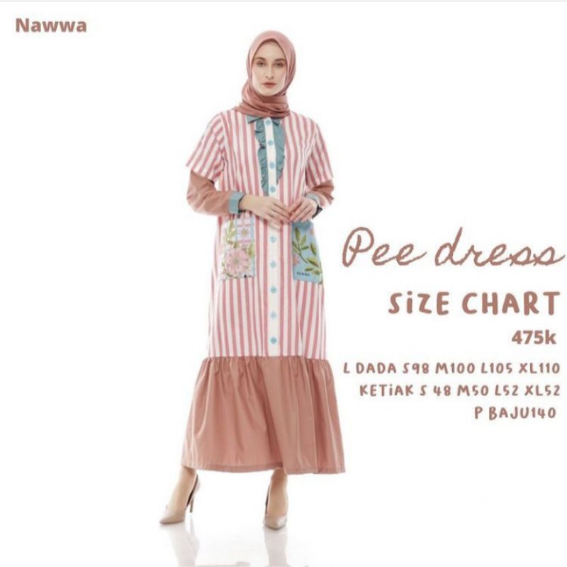 pee dress by nawwa gamis fashionable