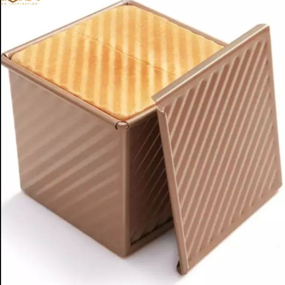 Chefmade Corrugated Square Loaf Pan With Cover WK9318 / loyang roti