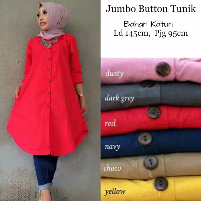 ZAYA JUMBO BUTTON TUNIK 8L