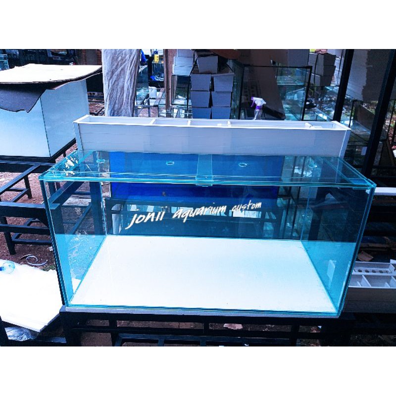 aquarium 100x50x50 10mm gosok mesin