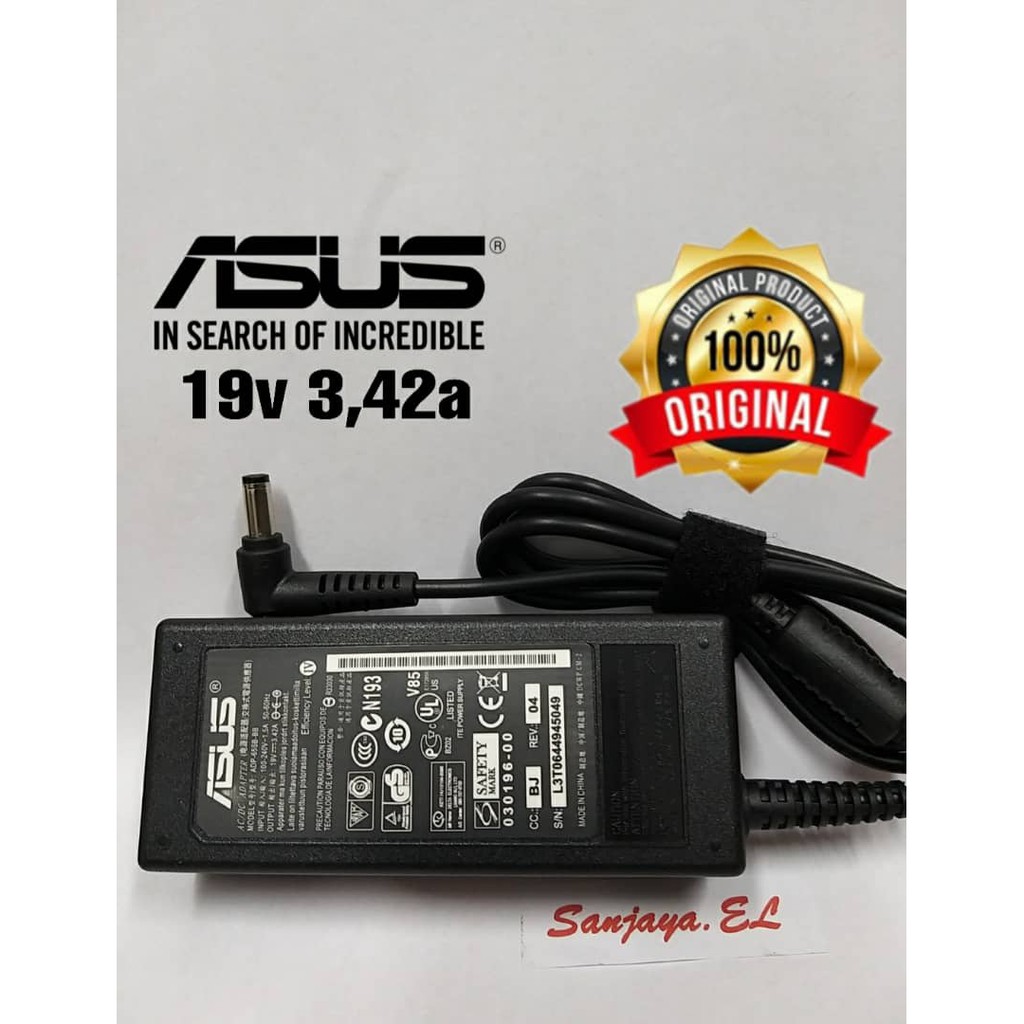 Adaptor Charger Original Asus X44 X44A X43 X43U X43S 19V 3.42A