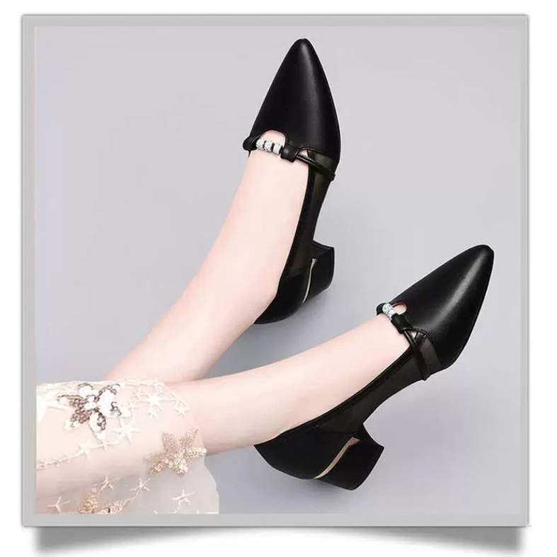 Sepatu Wanita High Heel Pentopel Mute  AG19