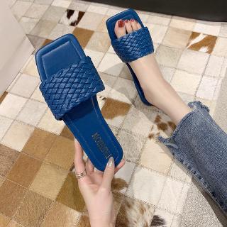 Ä»å¥³éæ Fairy Shoe Cabinet Slippers Women S Summer Wear 2020 New All Match Ins Tide Flat Bottom Square Head Net Red Wet Water Sandals Shopee Indonesia