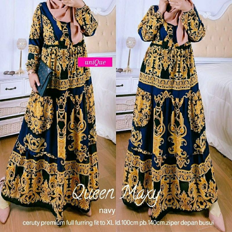 Queen Maxy, maxi dress, maxi muslim, dress muslim, gamis, gamis cantik, gamis murah,gamis modis,ootd