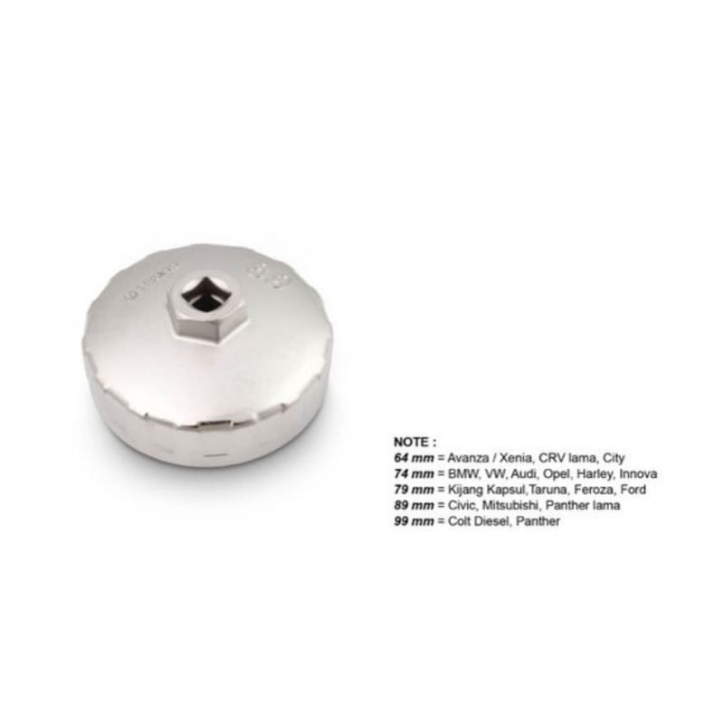 TEKIRO Kunci Oli Filter (Mangkok)