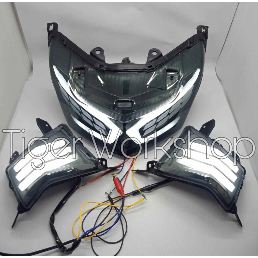 Sepaket Lampu Stop Nmax Old Model Lexus Plus Lampu Sen Depan Nmax 2015-2019