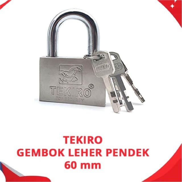 Tekiro Gembok Leher Pendek tipe kotak 60 MM