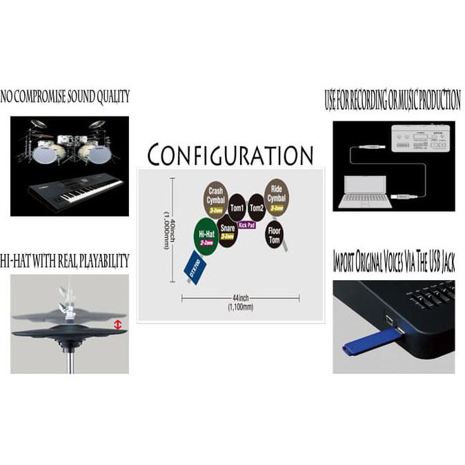 promo Drum Elektrik YAMAHA DTX720 / DTX720K / DTX 720 / DTX 720K penerus 700 diskon