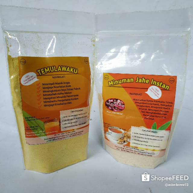 

Minuman jahe instan plus jahe merah/serbuk jahe/bubuk jahe instan 250 gr