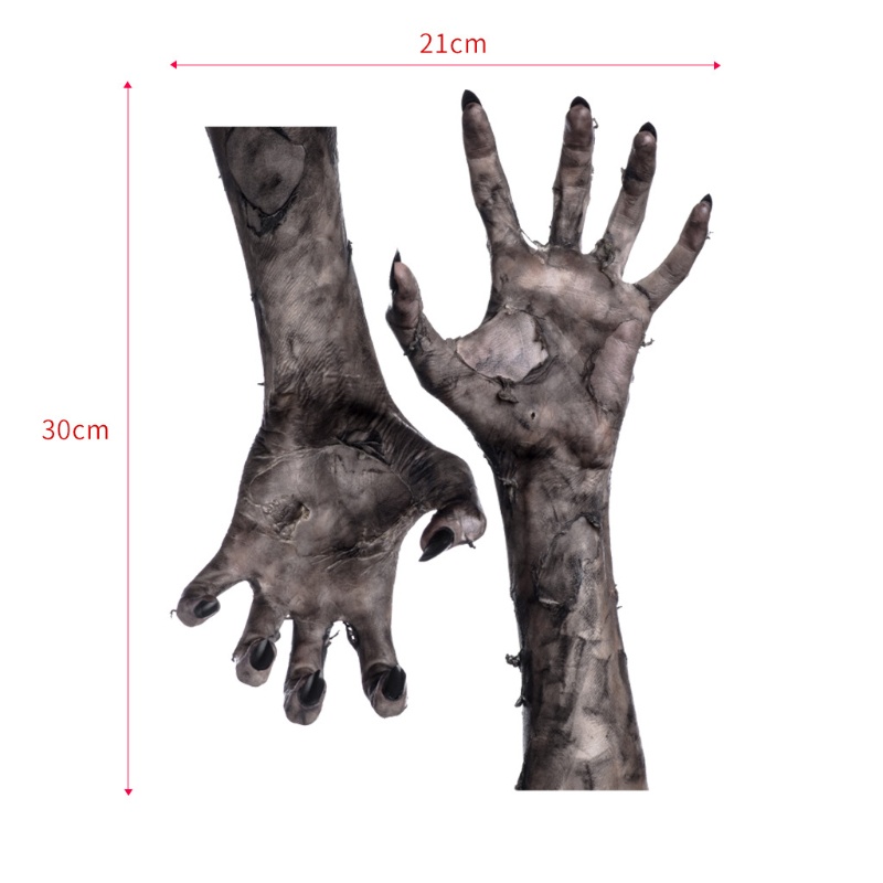 Stiker Dinding Decal Desain Devil 's Hand Untuk Dekorasi Halloween