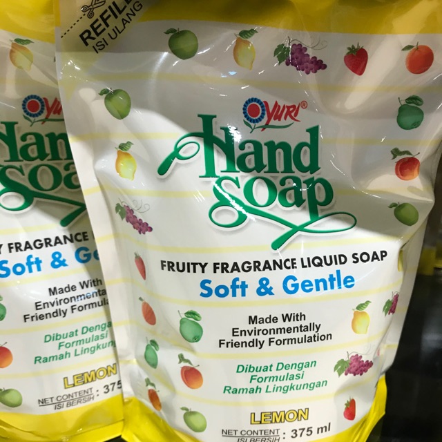 HANDSOAP YURI LEMON REFILL375ml