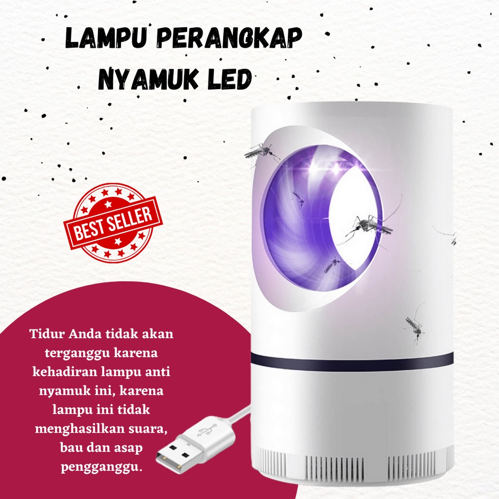 TERBARU!! Newstyle Lampu Perangkap Nyamuk LED Putih / Killer Lamp Dan Lampu LED