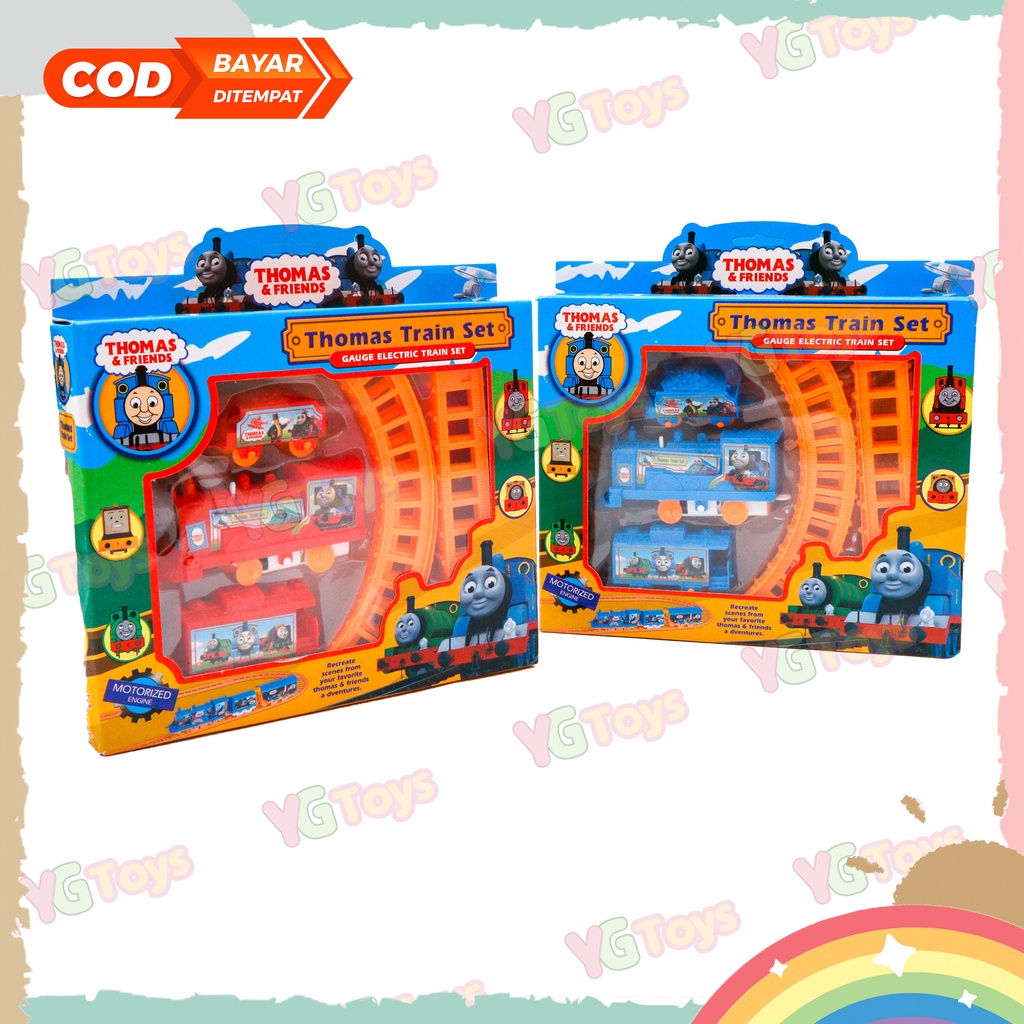 YGtoys Mainan Anak Rel Kereta Api Karakter Train Play Set