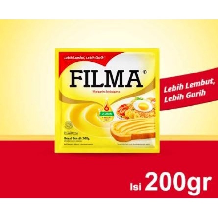 Margarin FILMA 200gr Mentega Serbaguna Bernutrisi Mentega Krim Sachet Margarine Murah